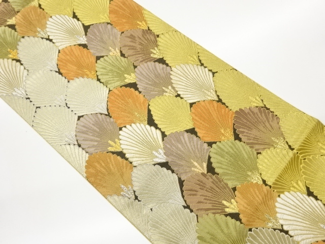 JAPANESE FUKURO OBI / WOVEN PINE SEIGAIHA